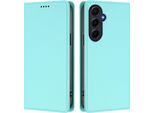 Custodia In Pelle Per Samsung Galaxy A55, Flip Case Magnetico In Finto Cuoio Con Supporto Verde Menta