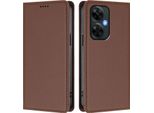 Custodia Per Telefono Cellulare Per Oneplus Nord N30 /Nord Ce 3 Lite, Flip Cover In Finto Cuoio Antiurto Custodia Magnetica Con Supporto Marrone