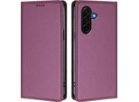 Custodia In Pelle Per Samsung Galaxy A57, Flip Case Magnetico In Finto Cuoio Con Supporto Viola