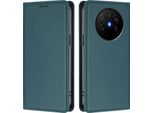 Custodia Per Telefono Cellulare Per Huawei Mate 70 Air, Flip Cover In Finto Cuoio Antiurto Magnetica Con Supporto Verde