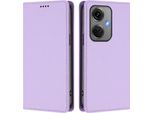 Custodia In Pelle Per Oneplus Nord CE3, Custodia Magnetica In Finto Cuoio Con Supporto Viola Chiaro