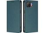 Custodia Per Telefono Cellulare Per Oppo F17, Flip Cover In Finto Cuoio Antiurto Magnetica Con Supporto Verde