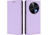 Custodia In Pelle Per Huawei Nova 12I /Nova 13I, Custodia Magnetica In Finto Cuoio Flip Con Supporto Viola Chiaro