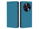 Custodia In Pelle Per Huawei Nova 12I / Nova 13I, Flip Case Magnetico In Finto Cuoio Con Supporto Lake Blu