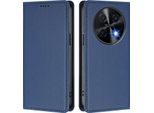 Custodia In Pelle Per Huawei Nova 12I /Nova 13I, Flip Case Magnetico In Finto Cuoio Con Supporto Blu Scuro