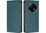 Custodia Per Telefono Cellulare Per Oppo F29 Pro, Flip Cover In Finto Cuoio Antiurto Magnetica Con Supporto Verde