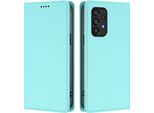 Custodia In Pelle Per Samsung Galaxy A53 5G, Flip Case Magnetico In Finto Cuoio Con Supporto Verde Menta