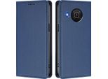 Custodia In Pelle Per Nokia X20 /Nokia X10, Flip Case Magnetico In Finto Cuoio Con Supporto Blu Scuro