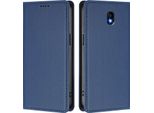 Custodia Per Telefono Cellulare Per Samsung Galaxy J7 2017,Poliuretanopelle Flip Cover Antiurto Magnetica Con Supporto Blu Scuro