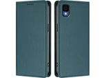 Custodia Per Telefono Cellulare Per Tcl 30Z, Flip Cover In Finto Cuoio Antiurto Custodia Magnetica Con Supporto Verde