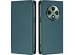Custodia In Pelle Per Oppo Reno12 F 5G/Reno12 F 4G, Custodia Flip Magnetica In Finto Cuoio Con Supporto Verde