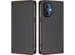 Custodia In Pelle Per Oppo Reno8 4G/Reno7 4G, Flip Case Magnetico In Finto Cuoio Con Supporto Nero