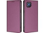 Custodia Per Oppo A92S, Flip Cover In Finto Cuoio Antiurto Magnetica Con Supporto Viola