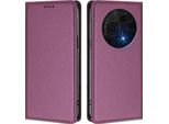 Custodia Per Cellulare Per Tcl 60 Nxtpaper 4G, Flip Cover In Finto Cuoio Antiurto Magnetica Con Supporto Viola