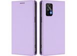 Custodia In Pelle Per Realme Gt 5G/Realme Gt Neo, Custodia Flip Magnetica In Finto Cuoio Con Supporto Viola Chiaro