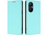 Custodia In Pelle Per Huawei Nova Y73, Flip Case Magnetico In Finto Cuoio Con Supporto Verde Menta