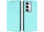 Custodia Per Telefono Cellulare Per Realme C71, Flip Cover In Finto Cuoio Antiurto Magnetica Con Supporto Turchese