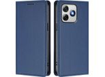Custodia Per Telefono Cellulare Per Ulefone Note 18 Pro /Note 18 Ultra, Flip Cover In Finto Cuoio Antiurto Magnetica Con Supporto Blu Scuro
