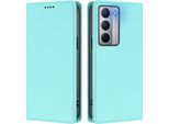 Custodia In Pelle Per Realme Narzo 80X, Flip Case Magnetico In Finto Cuoio Con Supporto Verde Menta