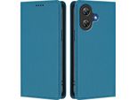 Custodia Per Telefono Cellulare Per Ulefone Note 21, Flip Cover In Finto Cuoio Antiurto Magnetica Con Supporto Blu