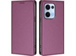Custodia Per Oppo Reno13 5G, Custodia Magnetica Antiurto Con Supporto In Finto Cuoio Flip Cover Viola