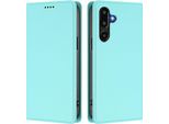 Custodia In Pelle Per Samsung Galaxy F16, Flip Case Magnetico In Finto Cuoio Con Supporto Verde Menta