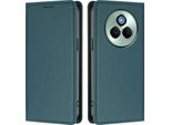 Custodia Per Telefono Cellulare Per Realme P3 Pro, Flip Cover In Finto Cuoio Antiurto Magnetica Con Supporto Verde