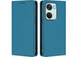 Custodia In Pelle Per Oneplus Nord 3, Custodia Flip Magnetica In Finto Cuoio Con Supporto Lago Blu