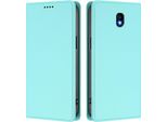 Custodia Per Cellulare Per Samsung Galaxy J3 2017,Poliuretanopelle Flip Cover Antiurto Magnetica Con Supporto Turchese