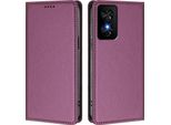 Custodia Per Cellulare Per Tcl 50 Se/Tcl 40 Nxtpaper, Custodia Magnetica Antiurto In Finto Cuoio Flip Cover Con Supporto Viola