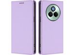 Custodia Per Telefono Cellulare Per Realme P3 Pro, Flip Cover In Finto Cuoio Antiurto Magnetica Con Supporto Viola