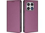 Custodia Per Xiaomi 17, Flip Cover In Finto Cuoio Antiurto E Magnetica Con Supporto Viola
