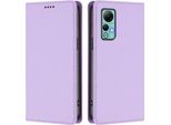 Custodia Per Telefono Cellulare Per Ulefone Note 14, Flip Cover In Finto Cuoio Antiurto Magnetica Con Supporto Viola