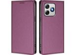Custodia In Pelle Per Ulefone Note 18 Pro / Note 18 Ultra, Custodia Flip Magnetica In Finto Cuoio Con Supporto Viola