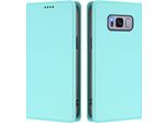 Custodia Per Telefono Cellulare Per Samsung Galaxy S8 Plus,Poliuretanopelle Flip Cover Antiurto Magnetico Con Supporto Turchese