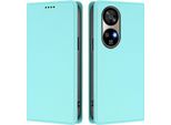 Custodia Per Telefono Cellulare Per Ulefone Note 17 Pro, Custodia Magnetica Antiurto In Finto Cuoio Flip Cover Con Supporto Turchese