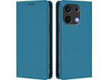 Custodia In Pelle Per Umidigi Note 100, Custodia Flip Magnetica In Finto Cuoio Con Supporto Lake Blu