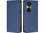 Custodia In Pelle Per Ulefone Note 17 Pro, Flip Case Magnetico In Finto Cuoio Con Supporto Blu Scuro