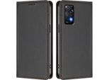 Custodia Per Xiaomi Redmi Note 11 Pro 5G/4G/Note 12 Pro 4G, Flip Cover In Finto Cuoio Antiurto Magnetica Con Supporto Nero