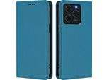 Custodia Per Telefono Cellulare Per Ulefone Note 20 Pro, Flip Cover In Finto Cuoio Antiurto Magnetica Con Supporto Blu