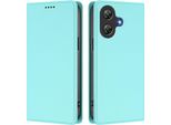 Custodia Per Telefono Cellulare Per Ulefone Note 21, Flip Cover In Finto Cuoio Antiurto Magnetica Con Supporto Turchese