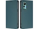Custodia In Pelle Per Ulefone Note 14, Custodia Flip Magnetica In Finto Cuoio Con Supporto Verde