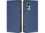 Custodia Per Telefono Cellulare Per Ulefone Note 14, Flip Cover In Finto Cuoio Antiurto Magnetica Con Supporto Blu Scuro