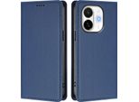 Custodia In Pelle Per Tecno Spark 30C 5G/Pop 9 5G, Custodia Flip Magnetica In Finto Cuoio Con Supporto Blu Scuro