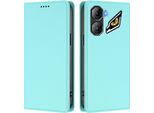 Custodia Per Telefono Cellulare Per Zte Nubia Neo 3,Poliuretanopelle Flip Cover Antiurto Custodia Magnetica Con Supporto Turchese