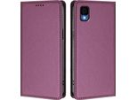 Custodia Per Telefono Cellulare Per Tcl 30Z, Flip Cover In Finto Cuoio Antiurto Custodia Magnetica Con Supporto Viola