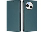 Custodia In Pelle Per Sharp Aquos Sense10, Custodia Magnetica In Finto Cuoio Con Supporto Verde