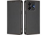 Custodia Per Telefono Cellulare Per Zte Axon 60/Blade V60/Nubia V60,Poliuretanoleather Flip Cover Custodia Magnetica Antiurto Con Supporto Nero