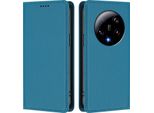 Custodia In Pelle Per Xiaomi 13 Ultra, Custodia Flip Magnetica In Finto Cuoio Con Supporto Lake Blu