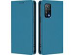 Custodia In Pelle Per Xiaomi Mi 10T / Mi 10T Pro, Custodia Flip Magnetica In Finto Cuoio Con Supporto Lago Blu